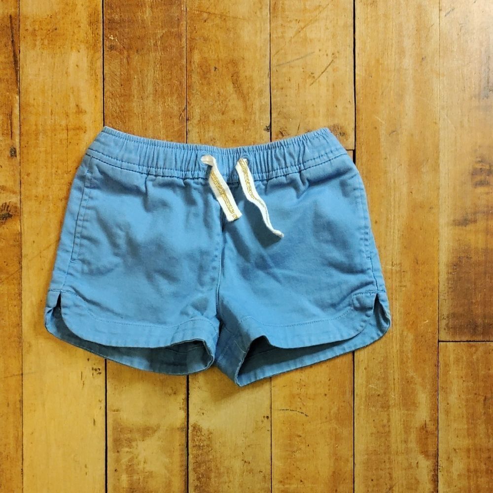 Crewcuts Shorts 4T Blue Cotton Pull On Elastic Waist